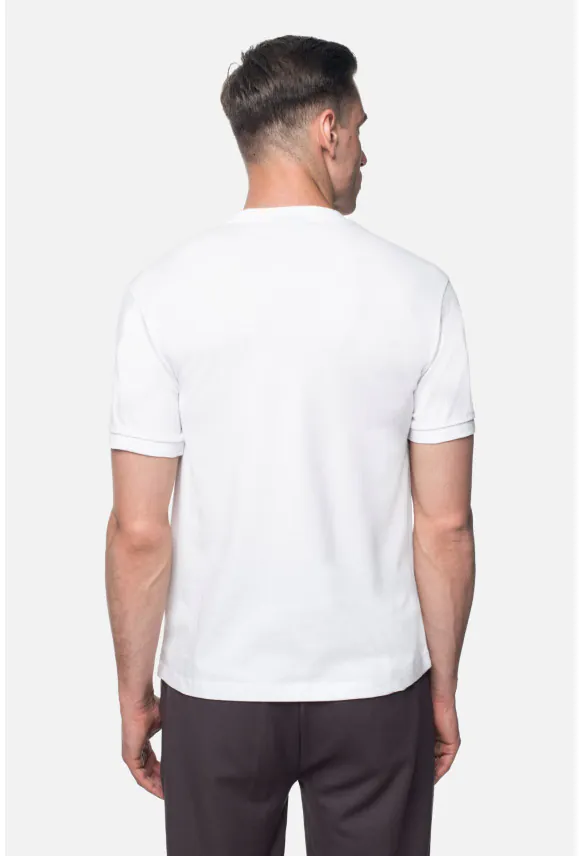 T SHIRT MORAND BIAŁY Z BAWEŁNY