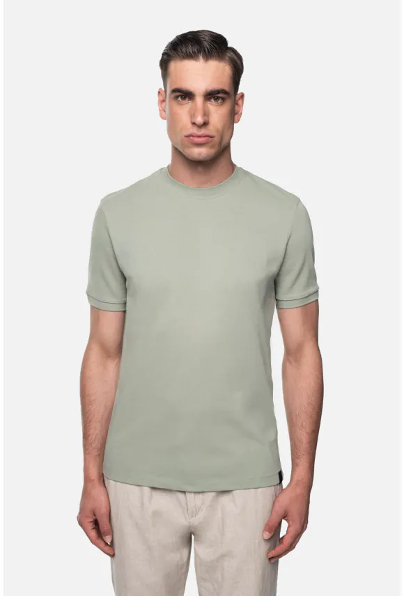 T SHIRT MORAND ZIELONY Z BAWEŁNY