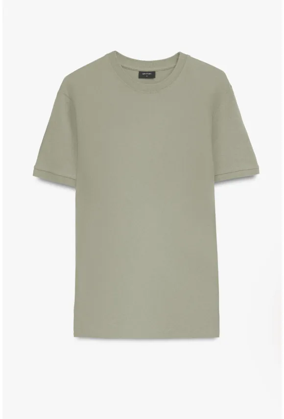 T SHIRT MORAND ZIELONY Z BAWEŁNY