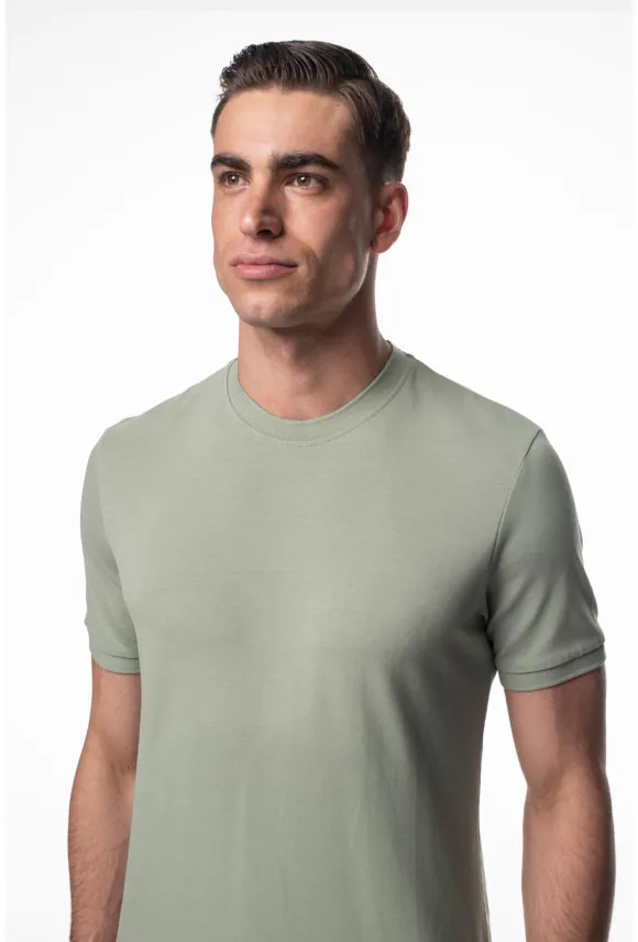 T SHIRT MORAND ZIELONY Z BAWEŁNY