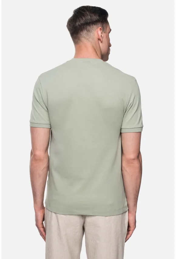 T SHIRT MORAND ZIELONY Z BAWEŁNY