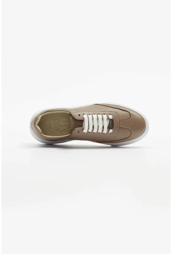 OBUWIE SNEAKERSY M1510 BEŻOWE 0001 ZE SKÓRY NATURALNEJ