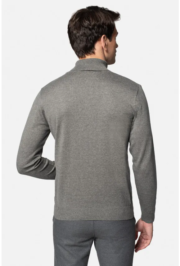 SWETER GROTTON GOLF GRAFITOWY 0001 Z BAWEŁNĄ