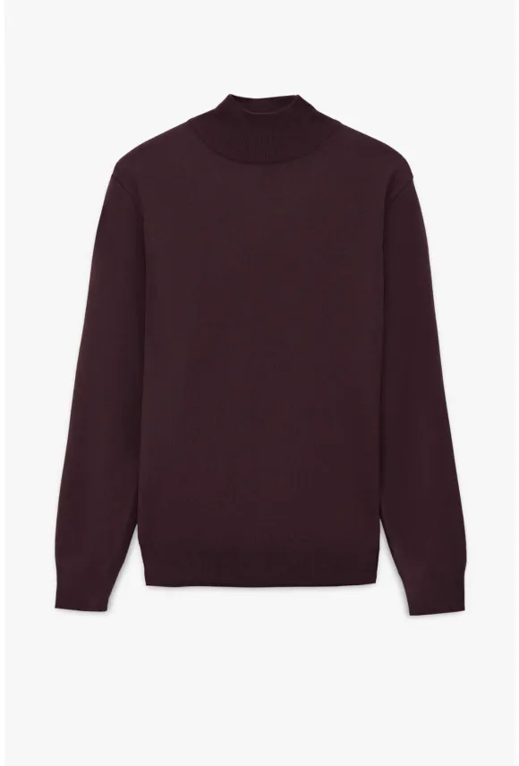 SWETER GIUNTI PÓŁGOLF FIOLETOWY 0001 Z WISKOZY