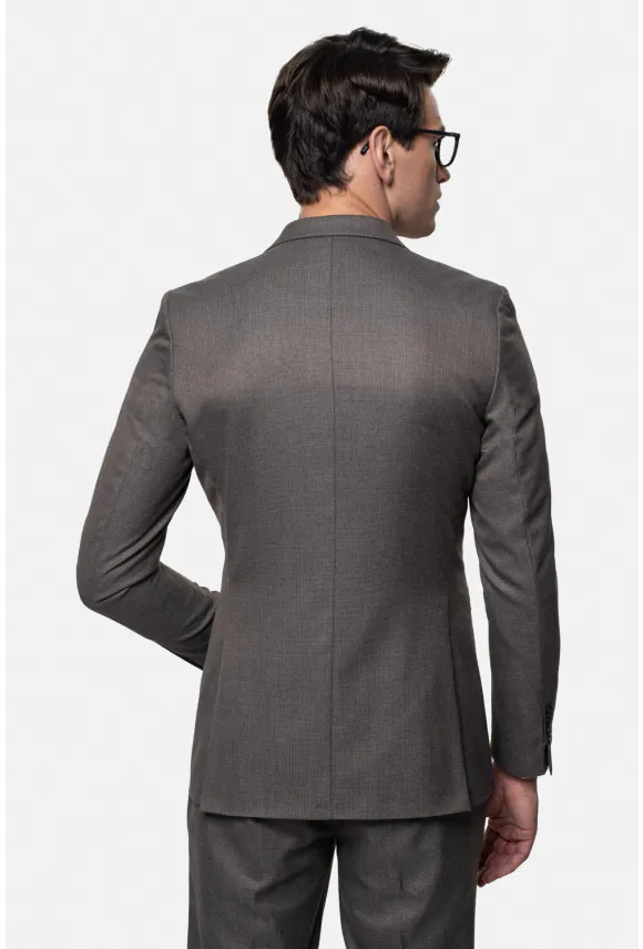 MARYNARKA TIRMA BEŻOWA SLIM FIT DWURZĘDOWA