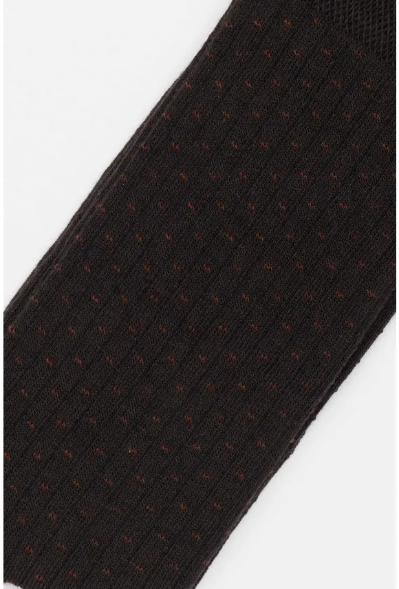 SKARPETY DOT BRĄZOWE 0001