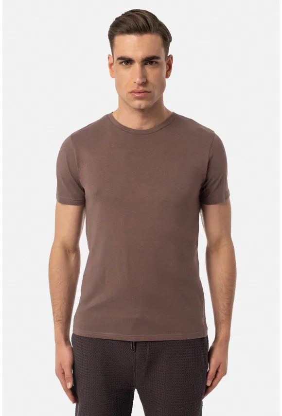 T SHIRT MUXAL FIOLETOWY 0001 Z MODALEM
