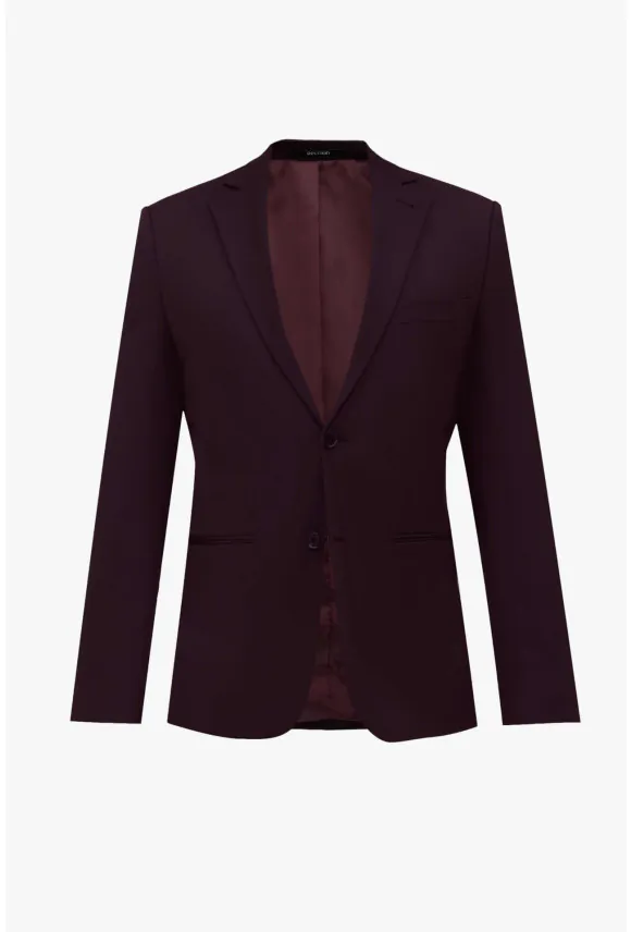 MARYNARKA FORMELLO FIOLETOWA SLIM FIT JEDNORZĘDOWA