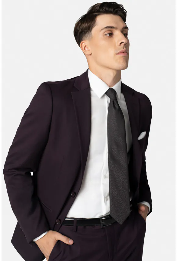 MARYNARKA FORMELLO FIOLETOWA SLIM FIT JEDNORZĘDOWA