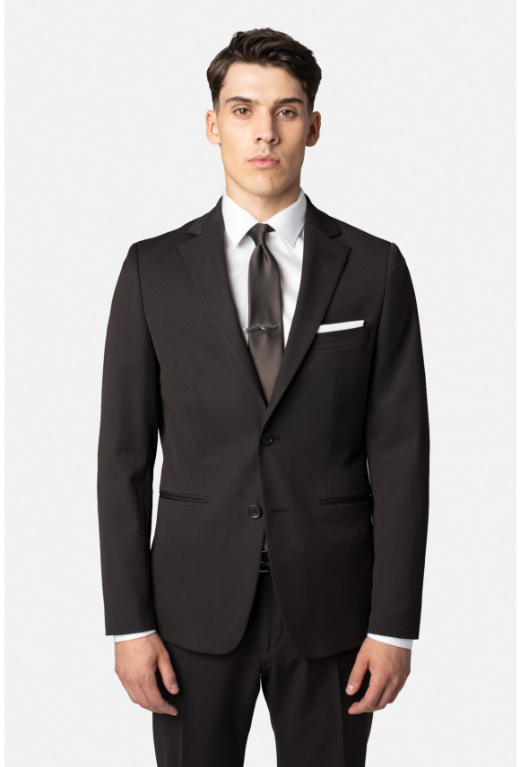 MARYNARKA FORMELLO BRĄZOWA SLIM FIT JEDNORZĘDOWA MARYNARKA FORMELLO BRĄZOWA SLIM FIT JEDNORZĘDOWA