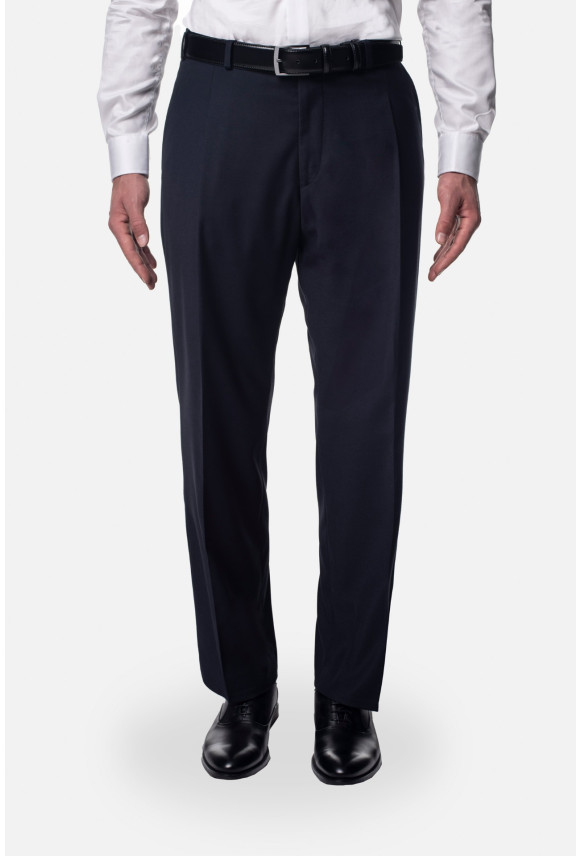 SPODNIE PILAS WIDE LEG STRAIGHT GRANATOWE