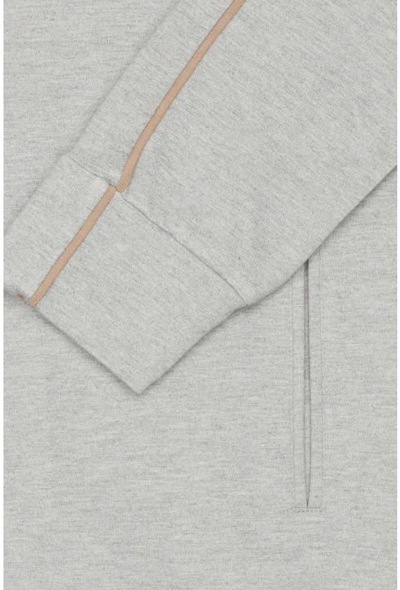 BLUZA TENNIS CLUB 206 ROZPINANY SZARA Z WISKOZĄ