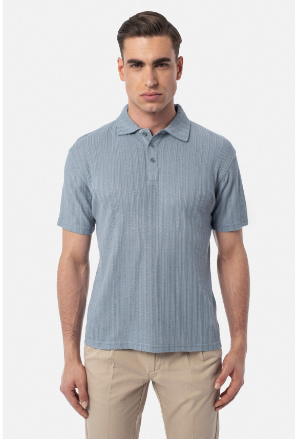 KOSZULKA POLO AVILA BŁĘKITNA Z MODALEM KOSZULKA POLO AVILA BŁĘKITNA Z MODALEM