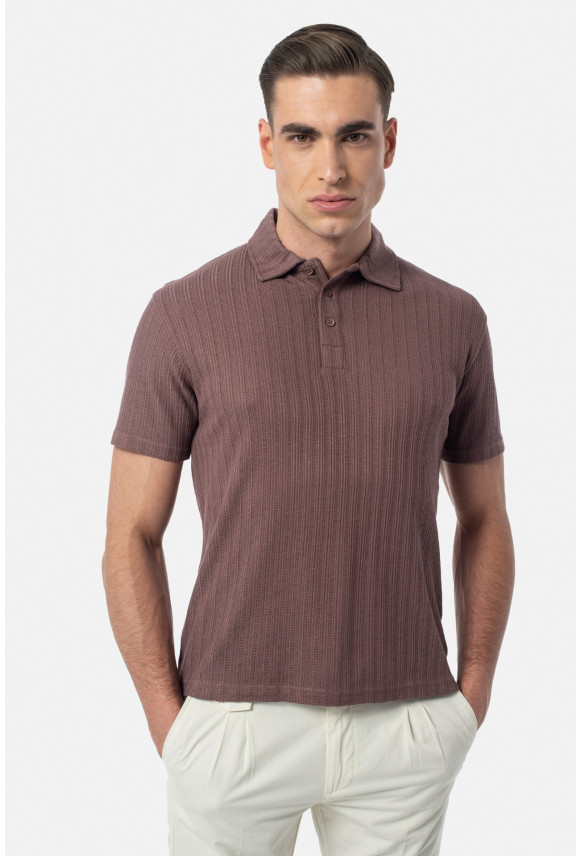 KOSZULKA POLO AVILA FIOLETOWA Z MODALEM KOSZULKA POLO AVILA FIOLETOWA Z MODALEM