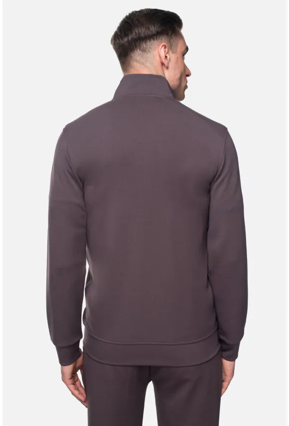 BLUZA FARA ROZPINANY BRĄZOWA Z MODALEM