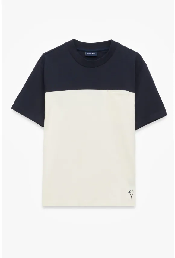 T SHIRT TENNIS CLUB 205 GRANATOWY Z BAWEŁNY