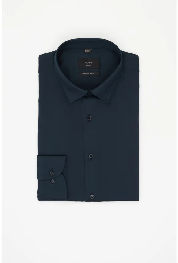 KOSZULA VERSONE 3308C DŁUGI RĘKAW SLIM FIT ZIELONA 0001 Z MODALEM