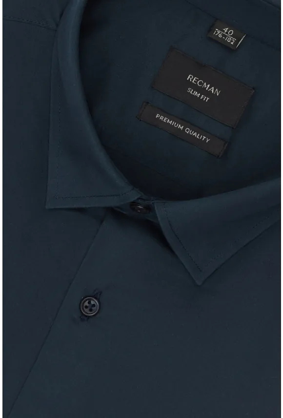 KOSZULA VERSONE 3308C DŁUGI RĘKAW SLIM FIT ZIELONA 0001 Z MODALEM