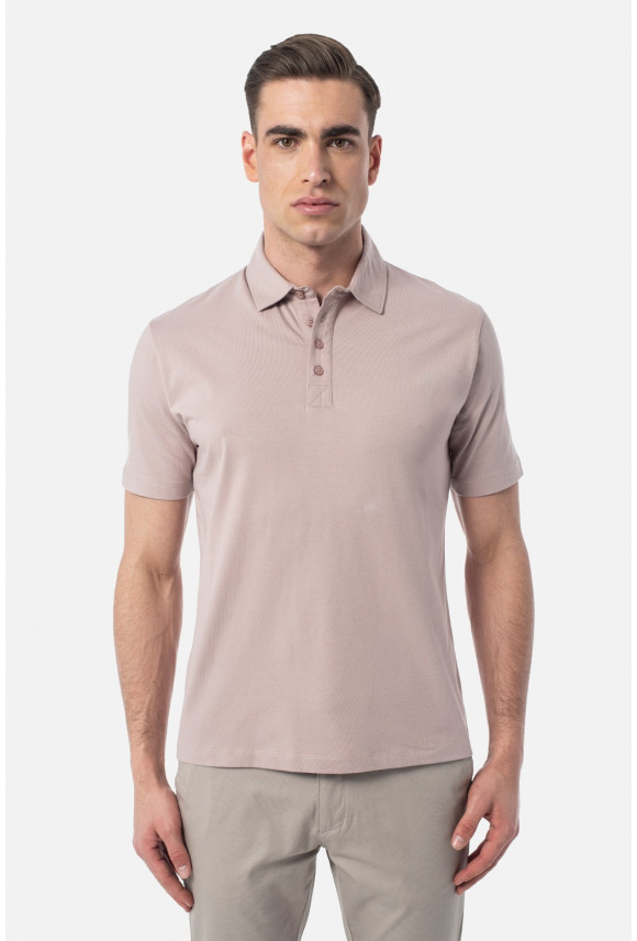 KOSZULKA POLO LIERMO RÓŻOWA 0001 Z BAWEŁNY TYPU JERSEY KOSZULKA POLO LIERMO RÓŻOWA 0001 Z BAWEŁNY TYPU JERSEY