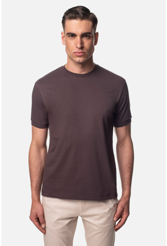 T SHIRT MORAND BRĄZOWY 0001 Z BAWEŁNY TYPU PIKA T SHIRT MORAND BRĄZOWY 0001 Z BAWEŁNY TYPU PIKA