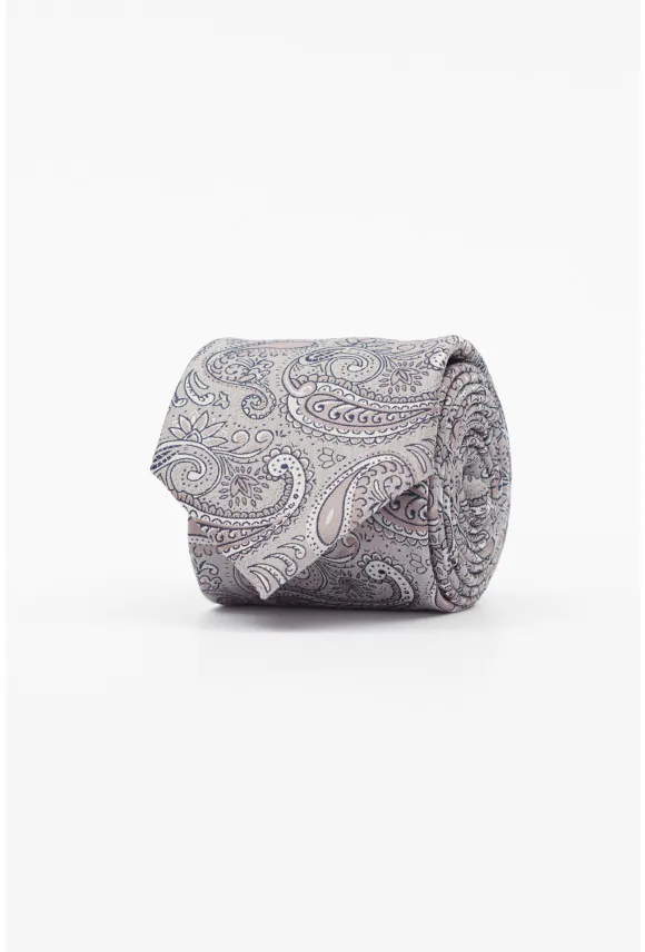 KRAWAT PAISLEY BEŻOWY 211