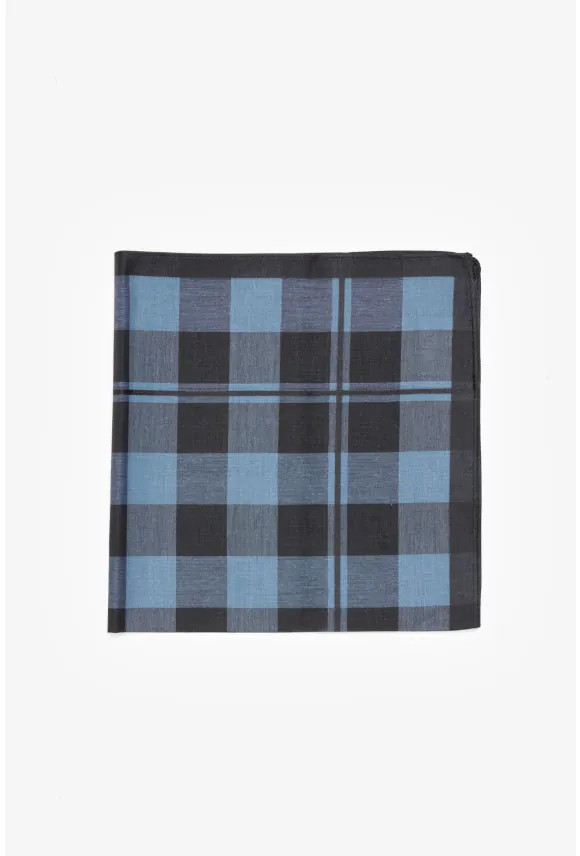 CHUSTECZKA PLAID GRANATOWA