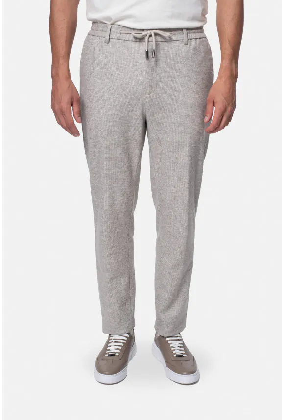 SPODNIE MERANO RELAXED TAPERED BEŻOWE