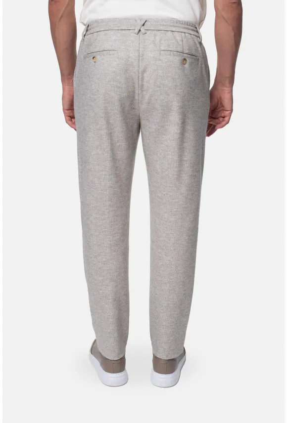 SPODNIE MERANO RELAXED TAPERED BEŻOWE