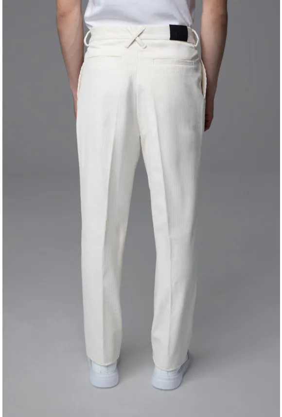 SPODNIE UN:CADDO STRAIGHT LEG ECRU