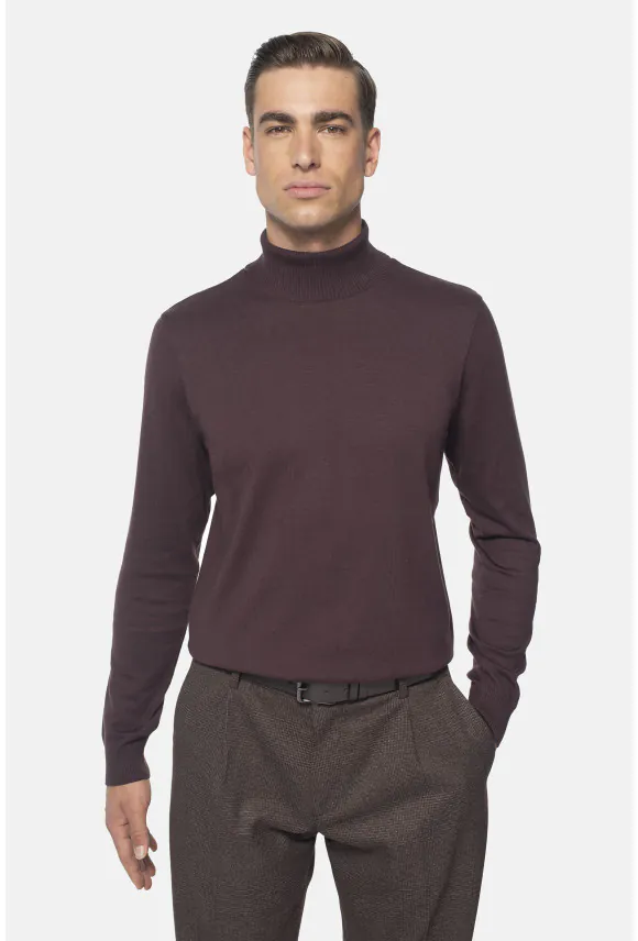 SWETER GROTTON GOLF BORDOWY Z BAWEŁNĄ