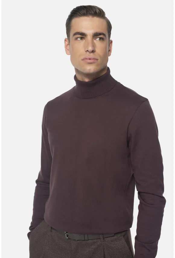 SWETER GROTTON GOLF BORDOWY Z BAWEŁNĄ
