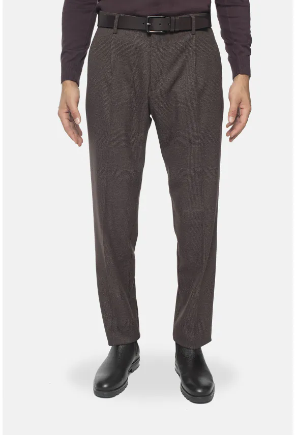 SPODNIE RABADE RELAXED TAPERED BRĄZOWE