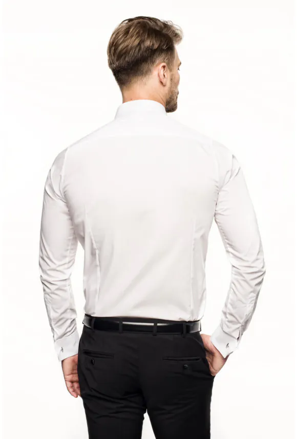 KOSZULA SAVERNE2 9001 SP SLIM FIT BIAŁA
