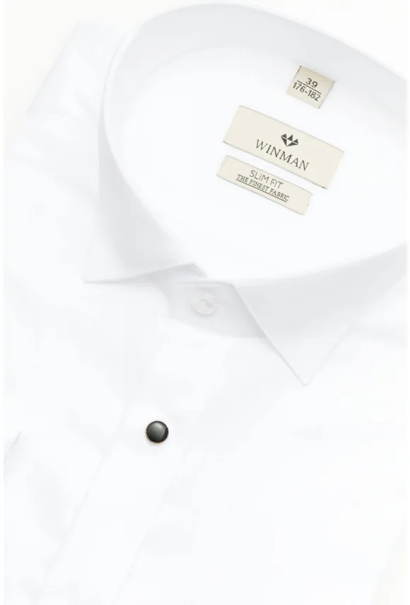 KOSZULA WINCASS 2737 SP SLIM FIT BIAŁA